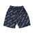 BB PATTERN DRY SHORTS - BLACK/WHITE