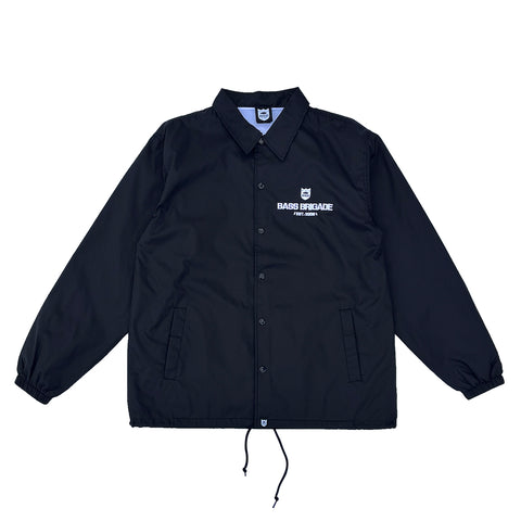 BRGD EMBROIDERY COACH JACKET - BLACK