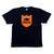 BRGD CLASSIC LOGO TEE - BLACK/ORANGE