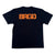 BRGD CLASSIC LOGO TEE - BLACK/ORANGE