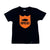 BRGD CLASSIC LOGO KIDS TEE - BLACK/ORANGE