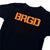 BRGD CLASSIC LOGO KIDS TEE - BLACK/ORANGE