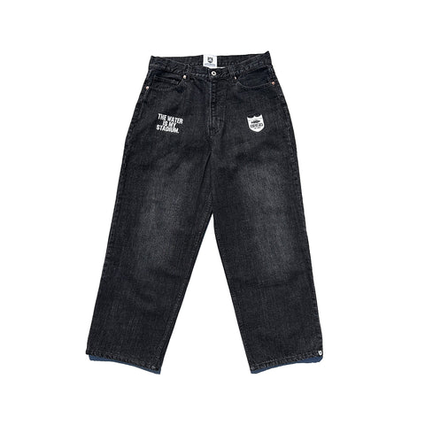 BRGD DENIM PANTS - BLACK
