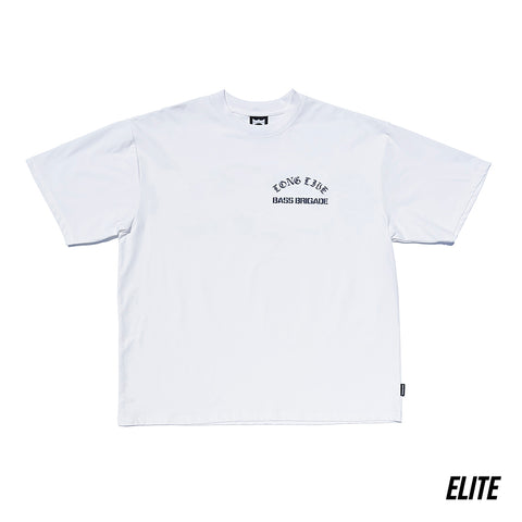 LONG LIVE BRGD ELITE DRY TEE - WHITE/NAVY