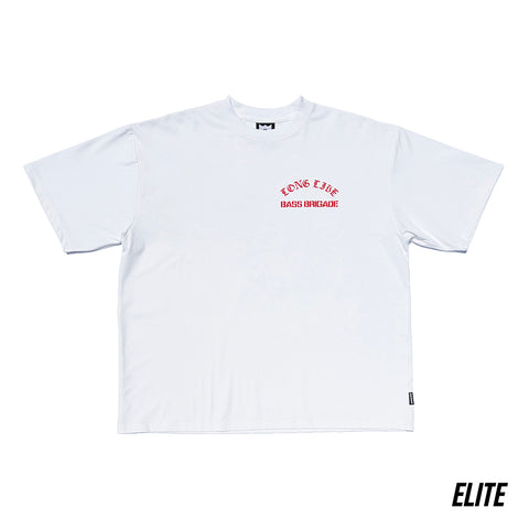LONG LIVE BRGD ELITE DRY TEE - WHITE/RED