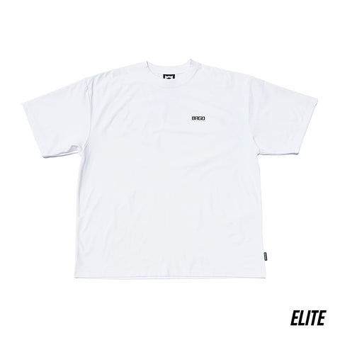 BRGD LOGO ELITE DRY TEE - WHITE/WHITE