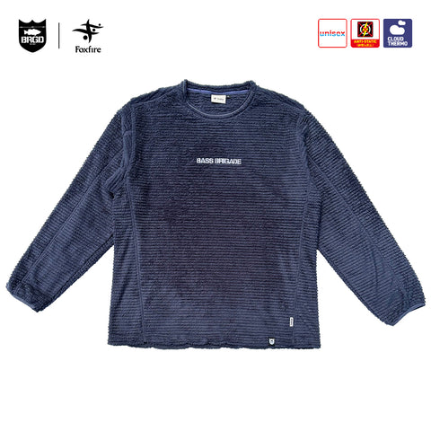 Foxfire × BASS BRIGADE CLOUD THERMO CREW NECK - NAVY