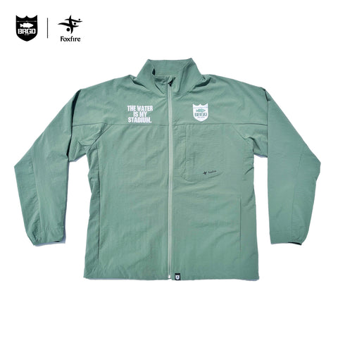 Foxfire × BASS BRIGADE STASH LITE JACKET - ASH GREEN