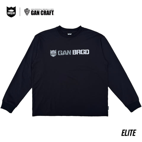 GAN CRAFT × BASS BRIGADE ELITE DRY L/S TEE - BLACK