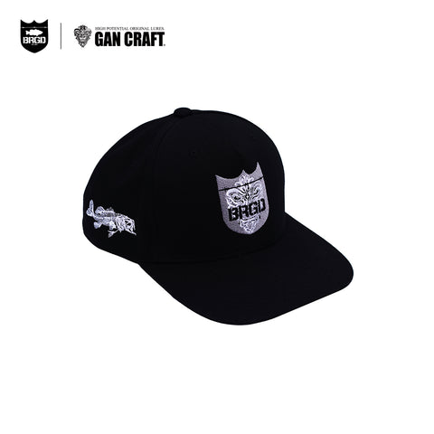 GAN CRAFT × BASS BRIGADE SNAPBACK HAT - BLACK