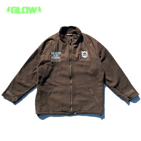 BRGD HU FLEECE JACKET - BROWN/GLOW