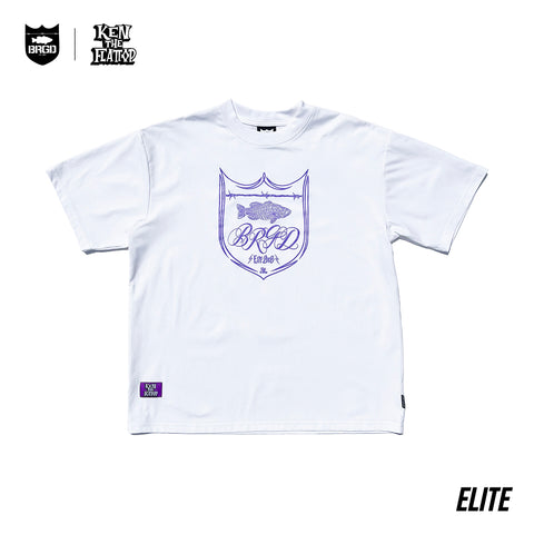 KTF × BASS BRIGADE ELITE DRY TEE - WHITE/PURPLE