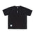 BRGD MICRO DOT FABRIC DRAWSTRING TEE - BLACK