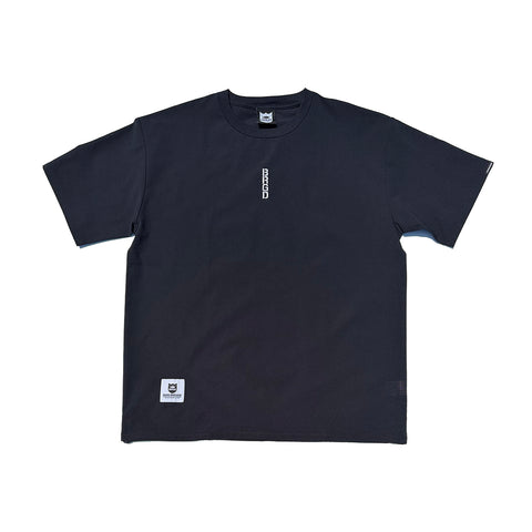 BRGD MICRO DOT FABRIC DRAWSTRING TEE - NAVY