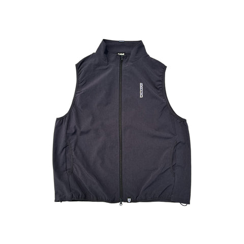 BRGD MICRO DOT FABRIC VEST - CHARCOAL