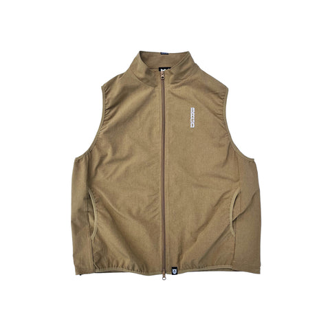 BRGD MICRO DOT FABRIC VEST - SAND