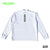 BRGD VERTICAL LOGO MOCK NECK ELITE DRY L/S TEE - WHITE/GLOW