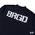 BRGD STANDARD LOGO MOCK NECK ELITE DRY L/S TEE - BLACK