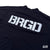 BRGD STANDARD LOGO MOCK NECK ELITE DRY TEE - BLACK