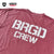 ONEITA × BASS BRIGADE BRGD CREW PIGMENT TEE - RED