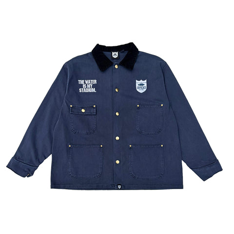 BRGD PIGMENT DYEING HEAVYWEIGHT JERSEY COVERALL - PIGMENT NAVY