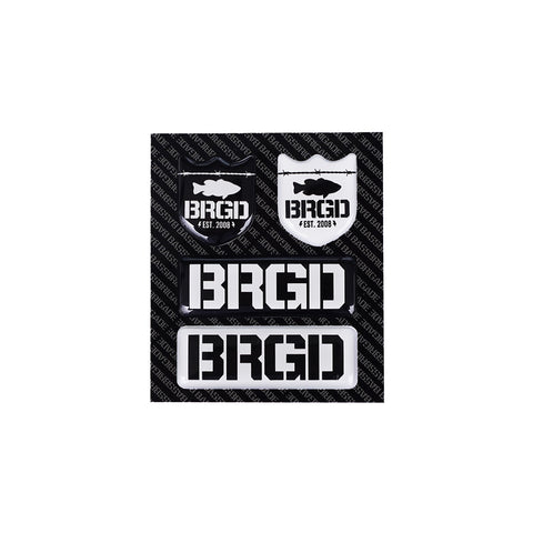 BASS BRIGADE PUKU PUKU STICKER - BLACK/WHITE
