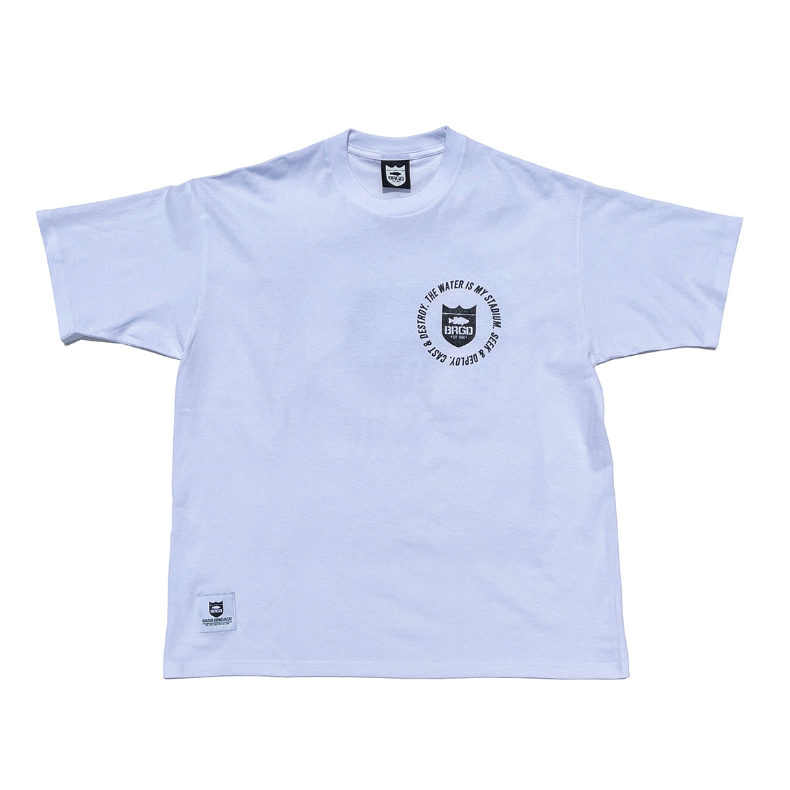 SHIELD CIRCLE LOGO TEE - WHITE