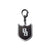 SHIELD LOGO ACRYLIC KEYCHAIN - BLACK