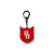 SHIELD LOGO ACRYLIC KEYCHAIN - RED