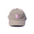 SHIELD LOGO COTTON CAP - KHAKI/PINK