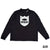 SHIELD LOGO MOCK NECK ELITE DRY L/S TEE - BLACK