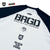 SCREENSTARS × BASS BRIGADE RAGLAN SLEEVE TEE - V/WHITE×BLACK