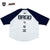 SCREENSTARS × BASS BRIGADE RAGLAN SLEEVE TEE - V/WHITE×NAVY