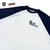 SCREENSTARS × BASS BRIGADE RAGLAN SLEEVE TEE - V/WHITE×NAVY