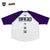 SCREENSTARS × BASS BRIGADE RAGLAN SLEEVE TEE - V/WHITE×PURPLE