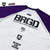 SCREENSTARS × BASS BRIGADE RAGLAN SLEEVE TEE - V/WHITE×PURPLE