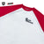 SCREENSTARS × BASS BRIGADE RAGLAN SLEEVE TEE - V/WHITE×RED
