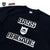 SCREEN STARS × BASS BRIGADE BRGD COLLEGE TEE - BLACK
