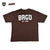 SCREENSTARS × BASS BRIGADE LOOSE-KNIT JERSEY TEE - BROWN
