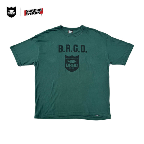 SCREENSTARS × BASS BRIGADE LOOSE-KNIT JERSEY TEE - GREEN