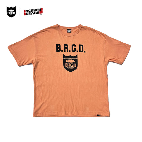 SCREENSTARS × BASS BRIGADE LOOSE-KNIT JERSEY TEE - ORANGE