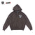 SCREEN STARS × BASS BRIGADE CHEMICAL WASH ZIP HOODIE - BROWN