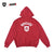 SCREEN STARS × BASS BRIGADE CHEMICAL WASH ZIP HOODIE - RED