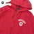 SCREEN STARS × BASS BRIGADE CHEMICAL WASH ZIP HOODIE - RED