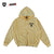 SCREEN STARS × BASS BRIGADE CHEMICAL WASH ZIP HOODIE - YELLOW