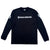 SHIELD & WORDMARK DRY LS TEE - BLACK