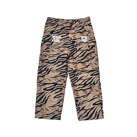 BRGD TIGER STRIPE CAMO M-65 FIELD CARGO NYLON PANTS - GREEN CAMO