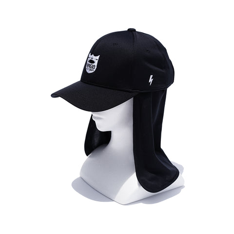 SHIELD LOGO DRY SUNSHADE CAP - BLACK/WHITE