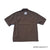 BRGD ZERO GRAVITY NYLON SHORTSLEEVED OPEN COLLAR SHIRTS - BROWN