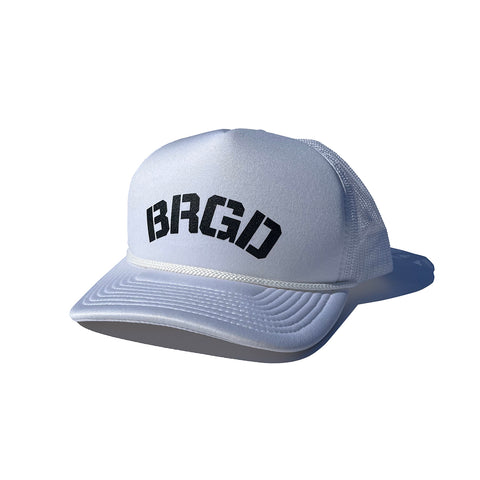 BRGD ARCH TRUCKER CAP - WHITE